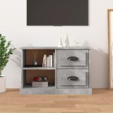 VidaXL Comodă TV, gri beton, 73x35,5x47,5 cm, lemn prelucrat