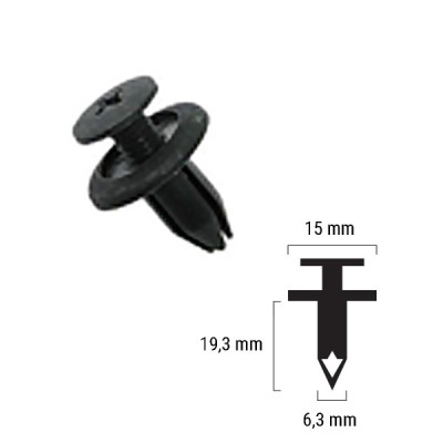 Nit plastic, Suzuki 09409073055PK, RMS, 1 bucata Cod Produs: MX_NEW 121832016RM foto