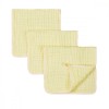 Set 3 Prosoape Muselina Bumbac Organic REDQUIT Bebelusi 25x50cm Galben - Delicate si Absorbante