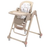 Scaun de masa pentru bebelusi si copii, flippy, tavita si husa detasabile, multifunc&Egrave;ional, stabil, centura de siguranta, inaltime ajustabila, spatar