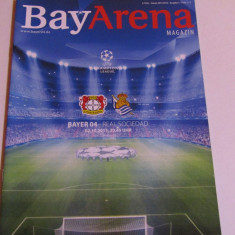 Program meci fotbal BAYER 04 LEVERKUSEN-REAL SOCIEDAD(Champions League 2013)