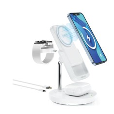 Statie de incarcare magnetica wireless cu power bank MACS-100