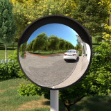 vidaXL Oglindă de trafic convexă exterior, negru, &Oslash;45 cm, policarbonat
