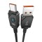 CABLU alimentare si date Baseus Unbreakable, Fast Charging Data Cable pt. smartphone, USB la USB Type-C 100W, 1m, braided aliaj zinc, negru &quot;P10355801