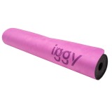 SALTEA YOGA Iggy, material cauciuc natural acoperit cu suede (microfibra), dimensiune 1830 x 680 x 4 mm, purple &quot;IGMT-YOGA-SUD&quot;