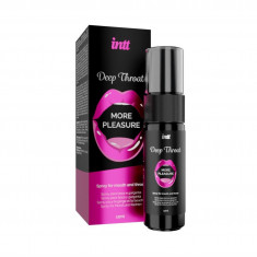 Spray pentru sex oral adanc, INTT Deep Throat - More Pleasure, aroma menta, 12 ml