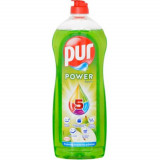 Detergent de Vase Lichid PUR Power 5 Extra Apple, 900 ml, Parfum de Mere Verzi, Pur Detergent de Vase, Detergent de Vase Manual, Detergent Lichid pent