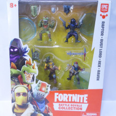 Set 4 figurine si 8 accesorii Fortnite Battle Royale Collection Raptor Rex