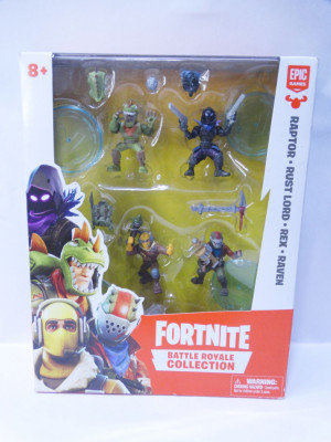 Set 4 figurine si 8 accesorii Fortnite Battle Royale Collection Raptor Rex foto