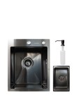 Chiuveta Handmade SanDonna HD4050 Negru 40x50x23 cm Inox Bucatarie