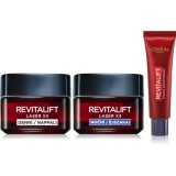 Set facial L'Or&eacute;al Paris Revitalift Laser 3 piese, pentru femei, crema zi 50ml, crema noapte 50ml, tratament ochi 15ml