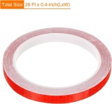Banda Autoadeziva Reflectorizanta Rosu pentru Tuning Masina, Motocicleta, pentru Decorare Bicicleta si Trotineta, pentru Semnalizare si Vizibilitate S