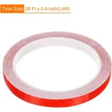 Banda Autoadeziva Reflectorizanta Rosu pentru Tuning Masina, Motocicleta, pentru Decorare Bicicleta si Trotineta, pentru Semnalizare si Vizibilitate S