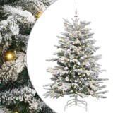 VidaXL Brad de Crăciun artificial cu ramuri articulare Alb 150 cm 3395633