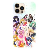 Husa compatibila cu Apple iPhone 15 Pro Max model Sailor Moon S Group, Silicon, TPU, Viceversa, Transparent, Carcasa
