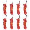 VidaXL Funie pentru cort cu chei reflectorizante, 8 buc., 4 m, 4 mm 4008134