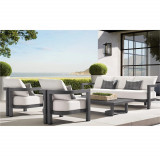Cumpara ieftin Set mobilier premium din aluminiu, pentru terasa/gradina/balcon, model Parma