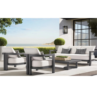 Set mobilier premium din aluminiu, pentru terasa/gradina/balcon, model Parma foto