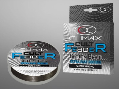 FIR TEXTIL CLIMAX CULT FEEDER BOTTOM BRAID 110M DARK GREY 0.18mm 9.5kg foto