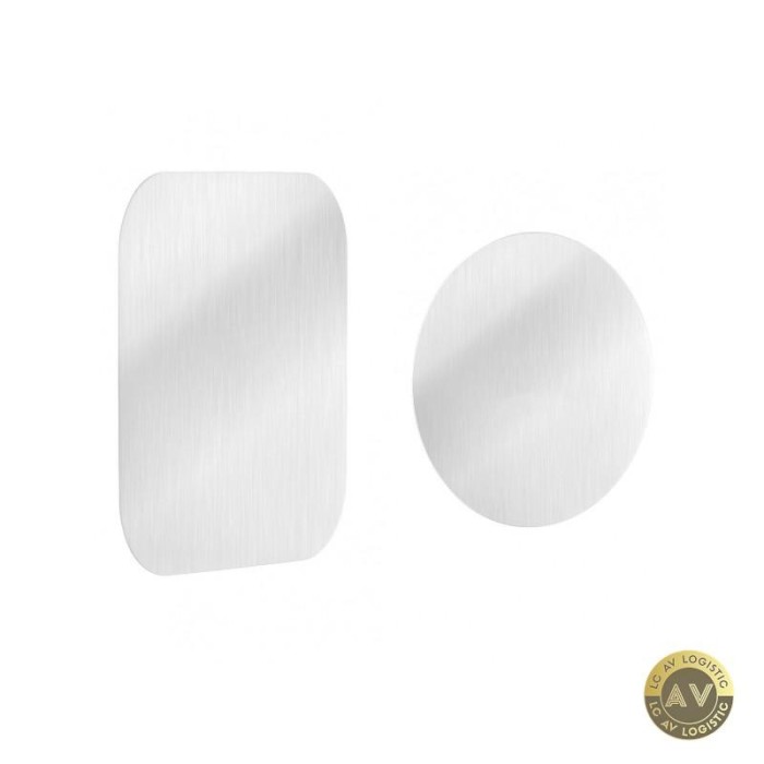 Sticker Metalic OEM Set 2 bucati Argintiu