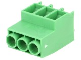 Regletă de conexiuni PCB 90&deg; 6,35mm 3 piste 41A