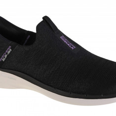 Pantofi pentru adidași Skechers Slip-Ins: GO WALK 6 - Fabulous View 124569-BKLV negru