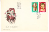 C12 - FDC Romania - Masti folclorice - LP714 - 1969, Romania de la 1950, Arta