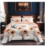 Cumpara ieftin Lenjerie pat dublu,bumbac finet,6 piese,cearceaf normal 220x240cm, cearceaf pilota 200x220cm, 2 fete de perna 50x70, 2 fete de perna 70x70-A1174