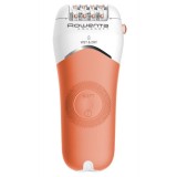 Epilator ROWENTA AquaSoft EP4920F0, 4.5W, 40 min autonomie, Wet&amp;amp;Dry, 4 accesorii, Skin Respect technology, corai