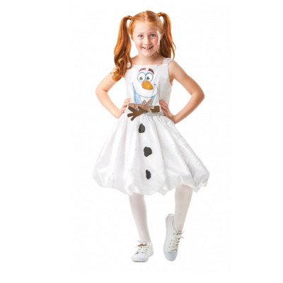 Costum Olaf Frozen pentru fete 7-8 ani 128 cm foto