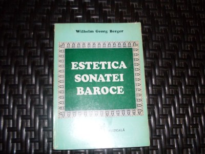 Estetica Sonatei Baroce - W.g. Berger , 21064 foto