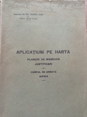 Gen. Sichitiu/Maior Ignat - Aplicatiuni pe harta, 1935, harti