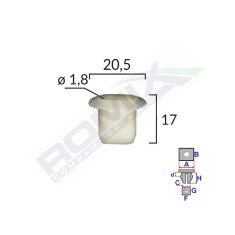 Clips Tapiterie Set 10 Buc 134549 C60104-RMX