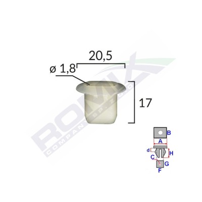 Clips Tapiterie Set 10 Buc 134549 C60104-RMX foto