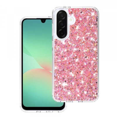 Husa pentru Samsung Galaxy A26 A266, Techsuit, Sparkly Glitter, Roz foto