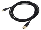 Cablu USB 2.0 VENTION USB A la USB C aurit 2m negru textilă