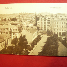 Ilustrata Bucuresti - Vedere 1918 -Ed. Caile Ferate Germane in Romania , Posta