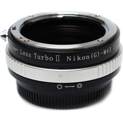 Adaptor Montura Mitakon Lens Turbo Mark 2 Obiectiv Nikon F la Camere MFT MTKLTM2AIM43 foto