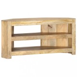 Cumpara ieftin Comodă TV colțar, 90 x 45 x 45 cm, lemn masiv de mango