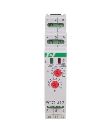 Timer Programabil DPDT 8A 24/230VAC 24VDC pentru Şină DIN