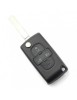 Citroen / Peugeot - Carcasa tip cheie briceag cu 4 butoane, fara suport baterie, lama tip HU83-SH4