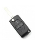 Citroen / Peugeot - Carcasa tip cheie briceag cu 4 butoane, fara suport baterie, lama tip HU83-SH4