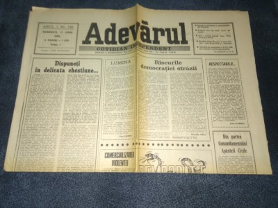 ZIARUL ADEVARUL 17 IUNIE 1990 COPPA DEL MONDO foto