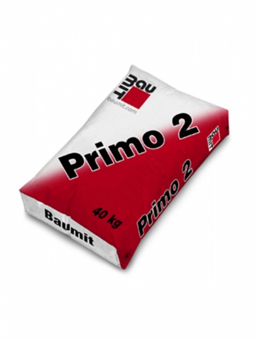Tencuială var-ciment pentru interior și exterior, Baumit Primo 2, 40 Kg