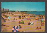 CPIB 24783 CARTE POSTALA - MAMAIA, PLAJA, CIRCULATA, 1966, STAMPILE, TIMBRU, KRUGER, Fotografie