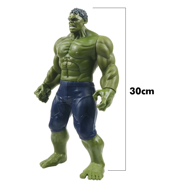 Set costum Hulk clasic cu muschi si figurina cu sunete 30 cm, pentru baieti  100-110 cm 4-5 ani | Okazii.ro