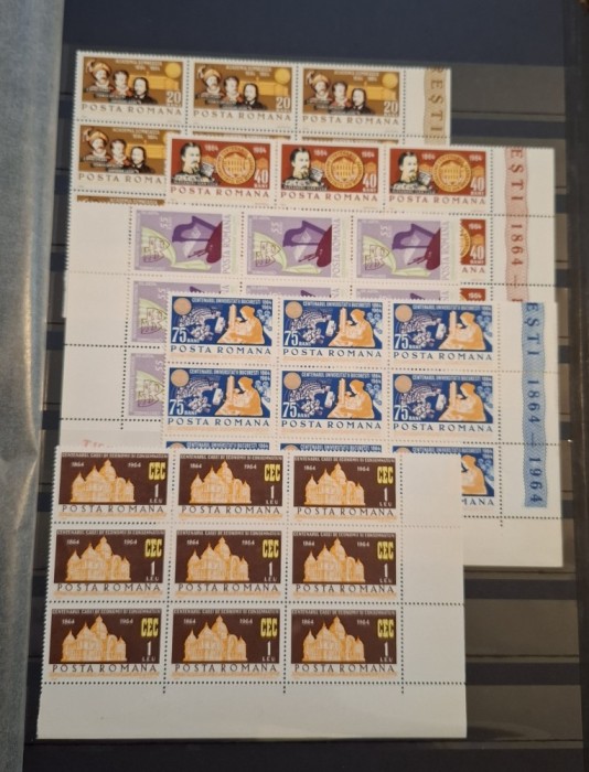 Romania MNH 1964 - Centenare - LP 593 X9