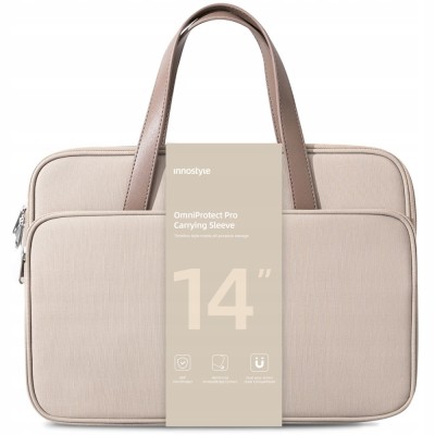 Innostyle Pentru Femei 14&amp;amp;quot; Omniprotect Pro Laptop Geantă Impermeabilă Omniprotect Bej foto