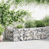 Gossi jardiniera gabion, 180 x 90 x 50 cm, otel galvanizat
