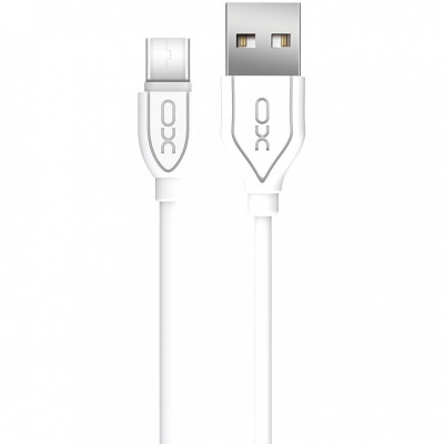 Cablu Date si Incarcare USB la USB Type-C XO Design NB8 2,1A, 1 m, Alb foto